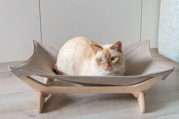 Гамак-лежак для кота white+beige PetJoy white1beige фото