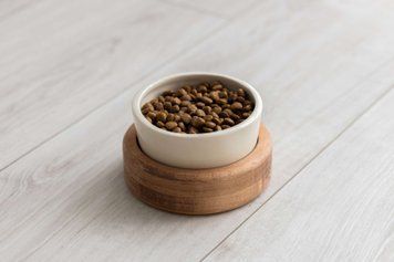 Миски на підставці для кота brown+white cat1bowlBW cat1bowlBW фото